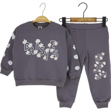 Atabay Daısıes Papatya Baskılı Iki Iplik Alt Üst - KRMS737-ANTRASIT-5 Yaş Antrasit