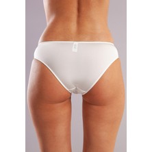 Golshan Gala Mini Slip, Kadın Dantelli Ekru Külot