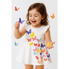 Sofyella Kız Çocuk 3D Kelebekli Abiye Elbise 🌸
