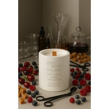 Basement : Berry Boom : Dekoratif % 100 Soya Beton Mum (Berry, Kiraz, Şakayık (Peyoni), Karamel)