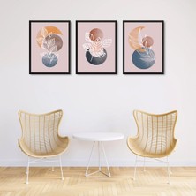 M&H Quality 3 Parça Çerçeve Görünümlü Mdf Tablo Seti