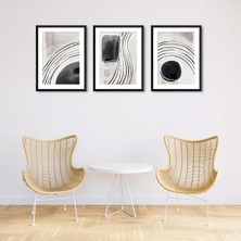 M&H Quality 3 Parça Çerçeve Görünümlü Mdf Tablo Seti Setra