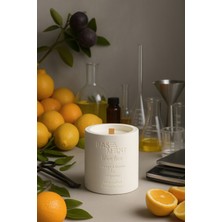 Basement : Blue Fico : Dekoratif % 100 Soya Beton Mum (Portakal, Limon, Incir, Bergamot)