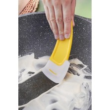 Mucit Home Tava Taban Temizliği Için Silikon Spatula Tava ve Bulaşık Yıkamak Için Silikon Sıyırıcı