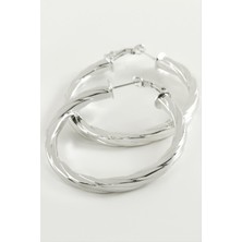 Hg.Aksesuar Burgulu Halka Küpe 5 cm