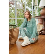 Aydoğan Kadın Bisiklet Yaka Termal Pijama Takımı 30009Y- 1 Adet