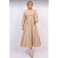 Fleto Giyim Terikoton Tesettür Elbise