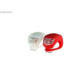Forge Gt Silikon LED Bisiklet Lambası 2'li Fener Ön ve Arka Stop Işık Aydınlatma Seti - Silikon