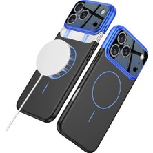 Apple Iphone 17 Pro Max Kılıf Magsafe Şarj Özellikli Çift Parçalı Lopard Napoli Kapak