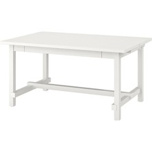 IKEA Nordvıken Açılır Yemek Masası Beyaz 4 6 Kişilik 152 / 223 x 95 Cm