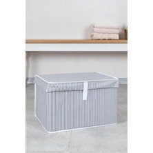 EC Shop (2 Adet) Alas Çok Amaçlı Kapaklı Kutu Saklama Kutusu Mini Boy Tela 40*30*26 cm