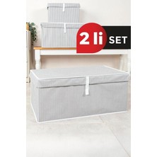 EC Shop Alas 2'li Çok Amaçlı Kutu Megaplus 70X40X30 cm Tela (Yıkanamaz)