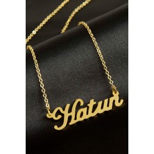 Zeroshop Hatun Isimli Kolye -Sarı