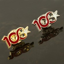 Zeroshop Cumhuriyetin 100. Yılına Özel Yaka Rozet-Gümüş Rengi
