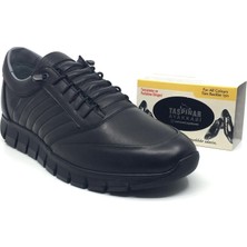 Taşpınar Ayakkabı Lisans %100 Hakiki Deri Ortopedik Erkek Kışlık Rahat Günlük Yeni Sezon Kauçuk Kaymaz Taban Ayakkabı 40-44