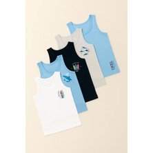 Katia & Bony Erkek Çocuk 5'li Desenli Atlet