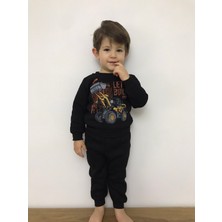 Babexi Erkek Çocuk Kepçe Desenli Alt Üst Takım Kepçeli Alt Üst Takım Modelleri Çocuk Eşofman Takımı