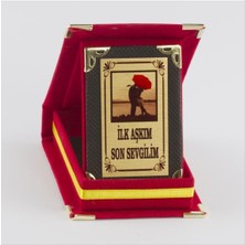 Zeroshop Ilk Aşkım Son Sevgilim Plaketi-Açık Kırmızı