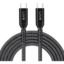 FourForce Special 100W Type C To Type C 2 Metre Örgülü Hızlı Şarj Kablosu Yct-02