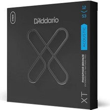 FourForce Gitar Telleri Western Gitar | Gitar Telleri Akustik Gitar | Kaplamalı Akustik Gitar Telleri | XTAPB1253, Xt Fosfor Bronz Akustik Tel, Light, 12-53, 3 Set