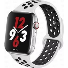 Ekoodukkan Apple Watch 42/44/45/49MM Uyumlu Delikli Silikon Kordon Kayış