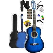 FourForce CG-270BL Klasik Gitar 4/4 Yetişkin Boy Sap Ayarlı Full Set