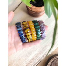 Mga Doğaltaş Sitrin Bileklik Doğal Taş Faset Kesim Doğal Taş Bileklik