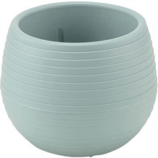 FourForce ES03 Elvan Kaktüs, Sukulent Saksısı Tabaklı 9,6cm, 550 Mililitre Gokmavi