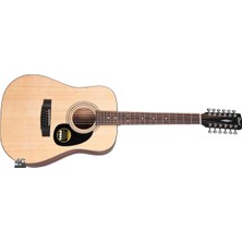 FourForce Akustik Gitar, 12 Telli, Open Pore, Ladin Kapak,