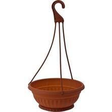 FourForce SY-5745 Kahverengi Askılı Aranjman Saksı Balkon Saksı No 2