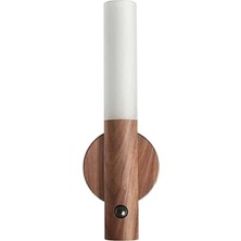 FourForce CT-5250 Kumru Ahşap Renk Kablosuz Şarjlı Sensörlü LED Duvar Aplik Günışığı Rengi