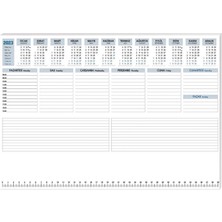 3EGROUP Keskin Aj-68 28X40 Haftalık Biala Sümen Masa Takvimi 830105-99