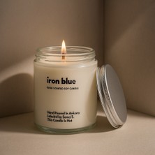 Basement : Iron Blue : Cam Kavanozda Kokulu %100 Soya Mum (Bergamot, Limon, Çam, Okaliptus)
