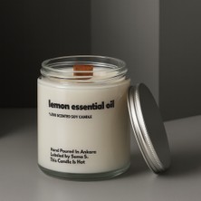 Basement : Lemon Essential Oil : Cam Kavanozda Kokulu %100 Soya Mum (Limon)