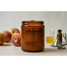 Basement : Yellow Peach : Amber Cam Kavanozda : Kokulu Soya Mum (Şeftali, Bal Özü, Kiraz Çiçeği)