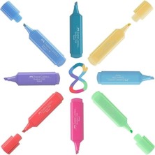 FourForce Faber Castell-Fosforlu Kalem 8'li Pastel Set