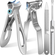 FourForce Için Tırnak Makası, Kalın Tırnaklar - Dr. Mode 15 mm Genişliğinde Çene Açıklığı Ekstra Büyük Ayak Tırnağı Makası ve Kolay Tutuş, 360 Derece Döner Tırnak Makası, Yaşlılar Için, Tırnak Törpüsü ile Tırnak Makası, Manikür Düzeltici