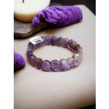 Mga Doğaltaş Ametist Doğal Taş Bileklik Ametist Faset Gerçek Doğal Taş Bileklik