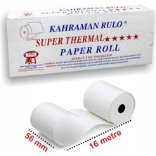 3EGROUP Kahraman 56X16 Termal Rulo 16 Lı