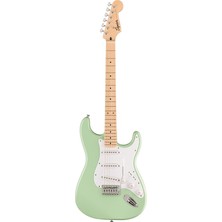 FourForce Fsr Squier Sonic™ Stratocaster®, Akçaağaç Parmak Tahtası, White Pickguard, Surf Green