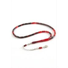 Zeroshop Kapsül Plastik Tesbih 4X10  Mm-Bordo
