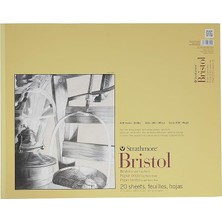 FourForce 300 Serisi Bristol Pürüzsüz Ped, 19"X24" Bant Ciltli, 20 Yaprak