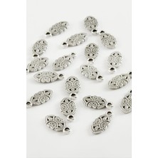 Zeroshop Oval Çiçek Tesbih Püskül Aparatı 50 Gram-Gümüş Rengi