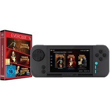 Blaze Evercade Exp-R Retro El Konsolu + Tomb Raider 1 Koleksiyonu | 4.3” IPS Ekran, Dahili Wi-Fi, Taşınabilir Oyun Keyfi