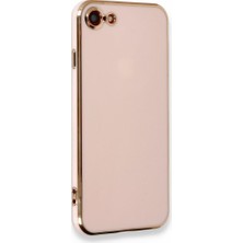 iPhone 7 Kılıf Parlak Yapılı Esnek Volet Silikon Kapak