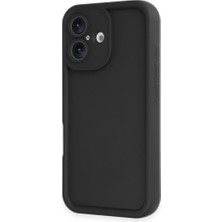Techno Guru iPhone 16 Kılıf Kenarları Yükseltili Soft Viera Premium Silikon Kapak
