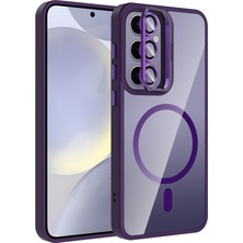 Royal Case Samsung Galaxy S25 Plus Kılıf Lens Koruyucu Hediyeli ve Kamera Bölmesi Standlı Kapak Ryc/etro