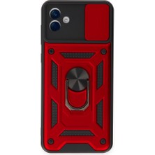 Royal Case Samsung Galaxy A04 Kılıf Tam Koruma Sağlayan Kamera Sürgülü Sert Silikon Kapak Ryc/pars Yüzüklü