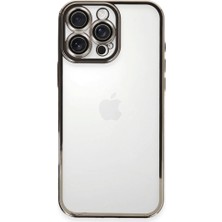 Royal Case iPhone 16 Pro Max Kılıf Kamera Lens Korumalı Parlak Silikon Kapak Ryc/razer Lens - Titanyum Gri