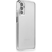 Royal Case Samsung Galaxy M23 Kılıf Kamera Lens Korumalı Parlak Silikon Kapak Ryc/razer Lens - Gümüş